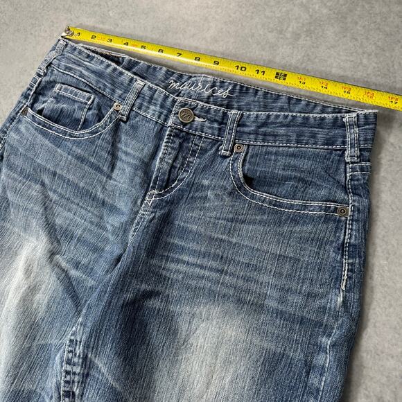 Maurices Flare Jeans Medium Wash Bootcut Denim - Size: 9/10 Short - Picture 3 of 9